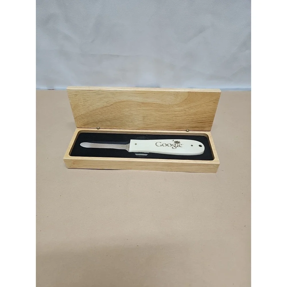 Sarge International Shucker Oyster Knife Natural Bone‎ Handle In Wood Box GOOGLE
